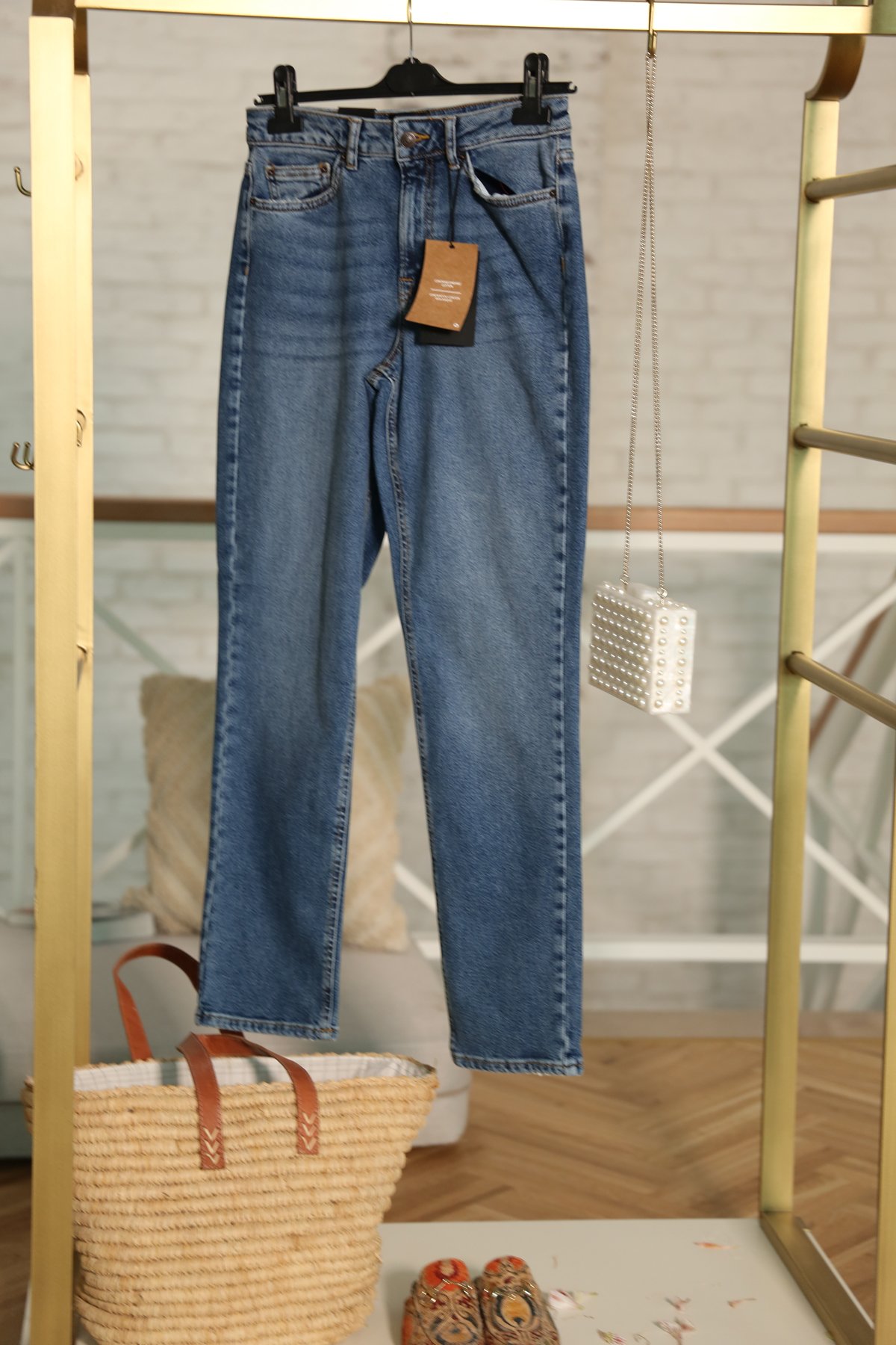Mavi Yüksek Bel Klasik Jean 