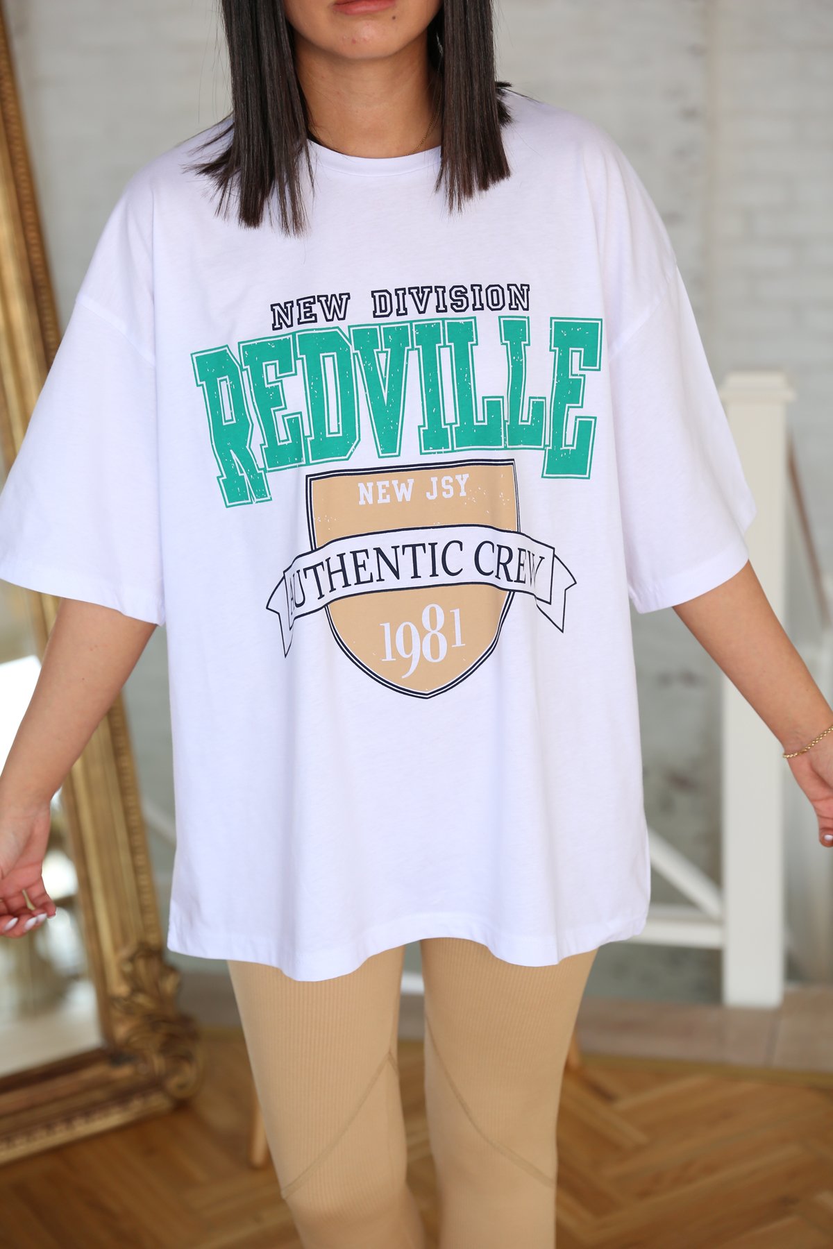 Redville Baskılı Oversize Tshirt 