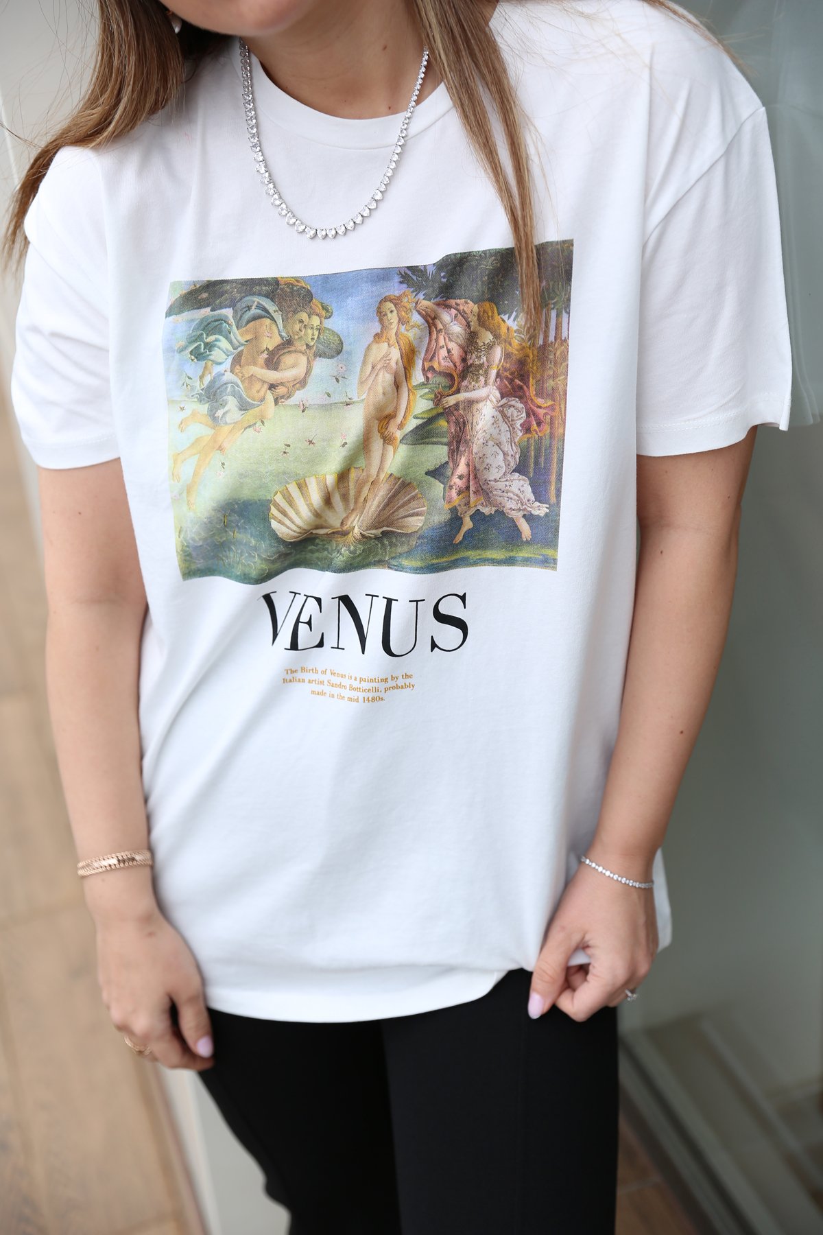 Venüs Baskılı Basic Tshirt 