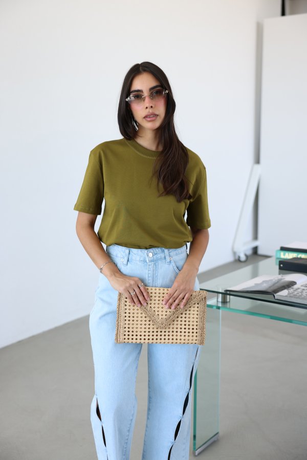 Bisiklet Yaka Tok Doku Basic