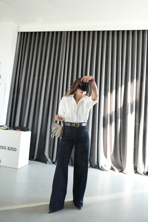 Kontrast Dikişli Straight Jean