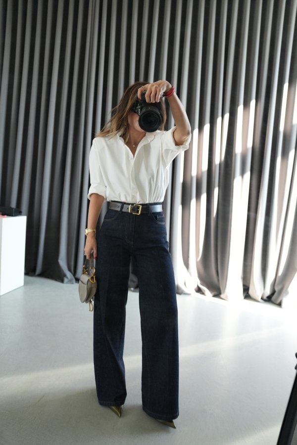 Kontrast Dikişli Straight Jean