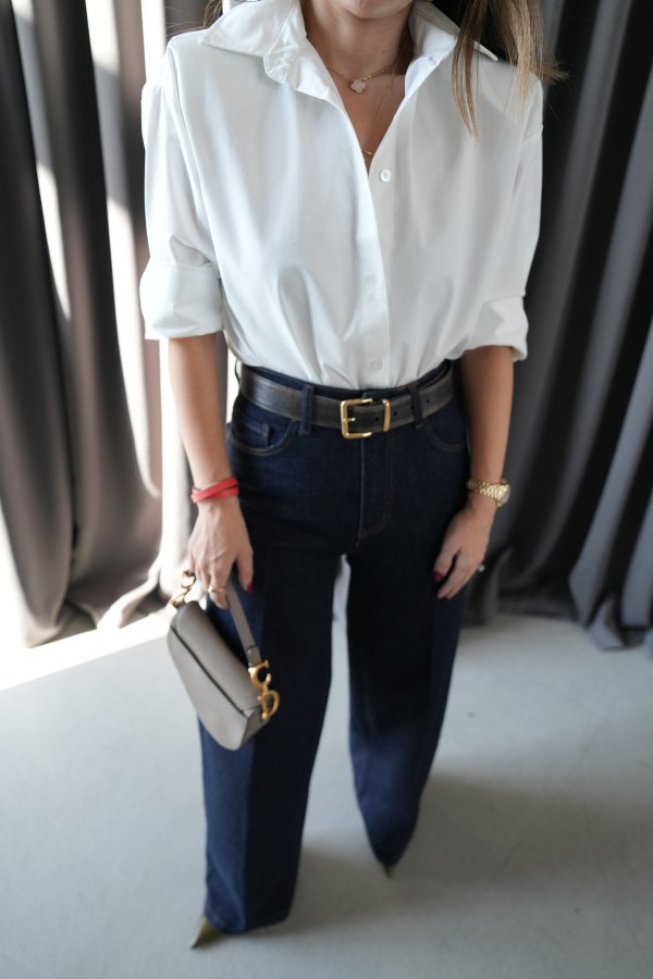 Kontrast Dikişli Straight Jean