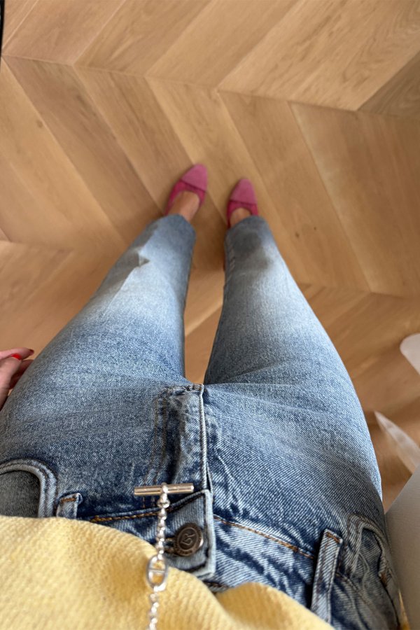 Paçası Kesik Straight Fit Jean