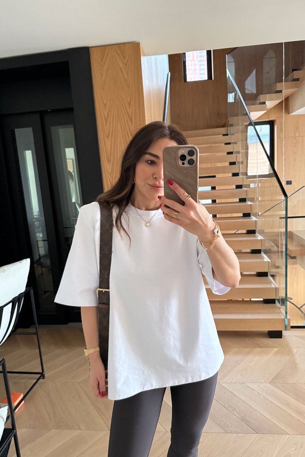 Ö.Ö. Vatkalı Oversize Tshirt