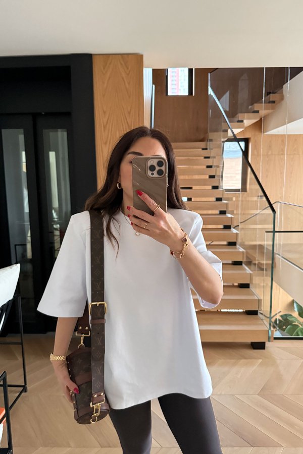 Ö.Ö. Vatkalı Oversize Tshirt