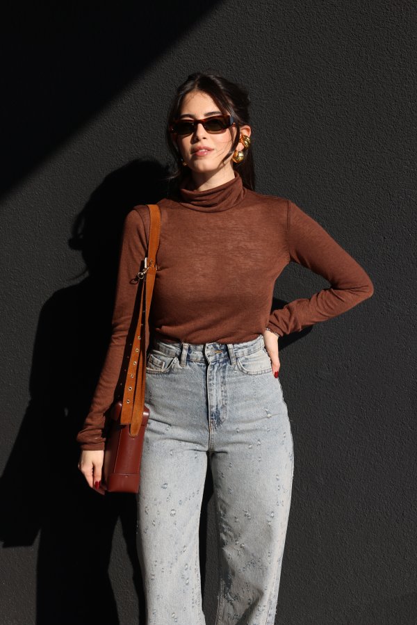 Balıkçı Yaka Basic Bluz