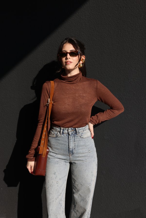 Balıkçı Yaka Basic Bluz