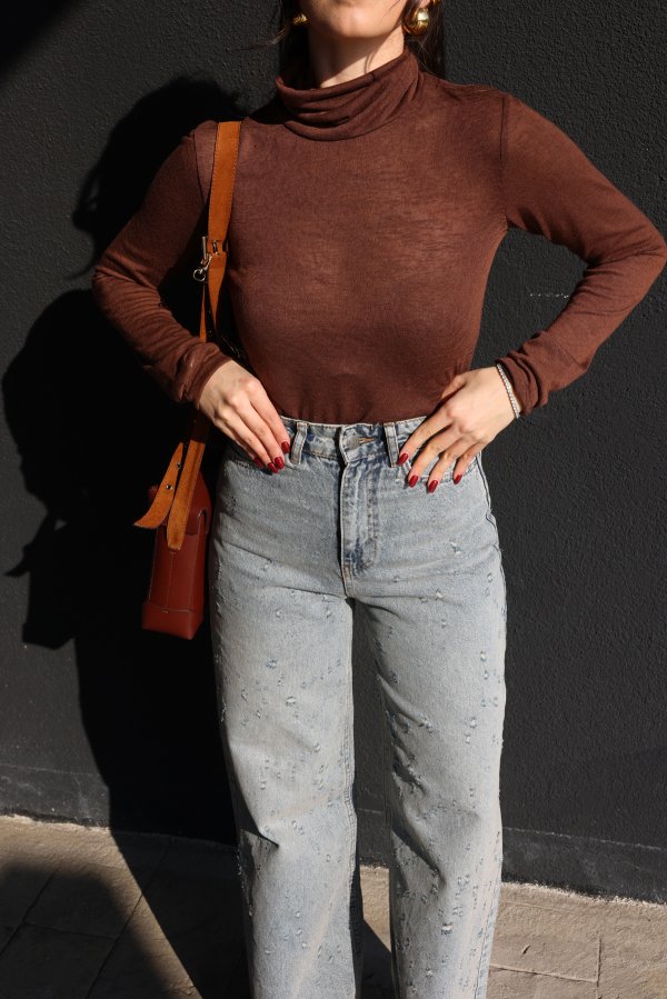 Balıkçı Yaka Basic Bluz