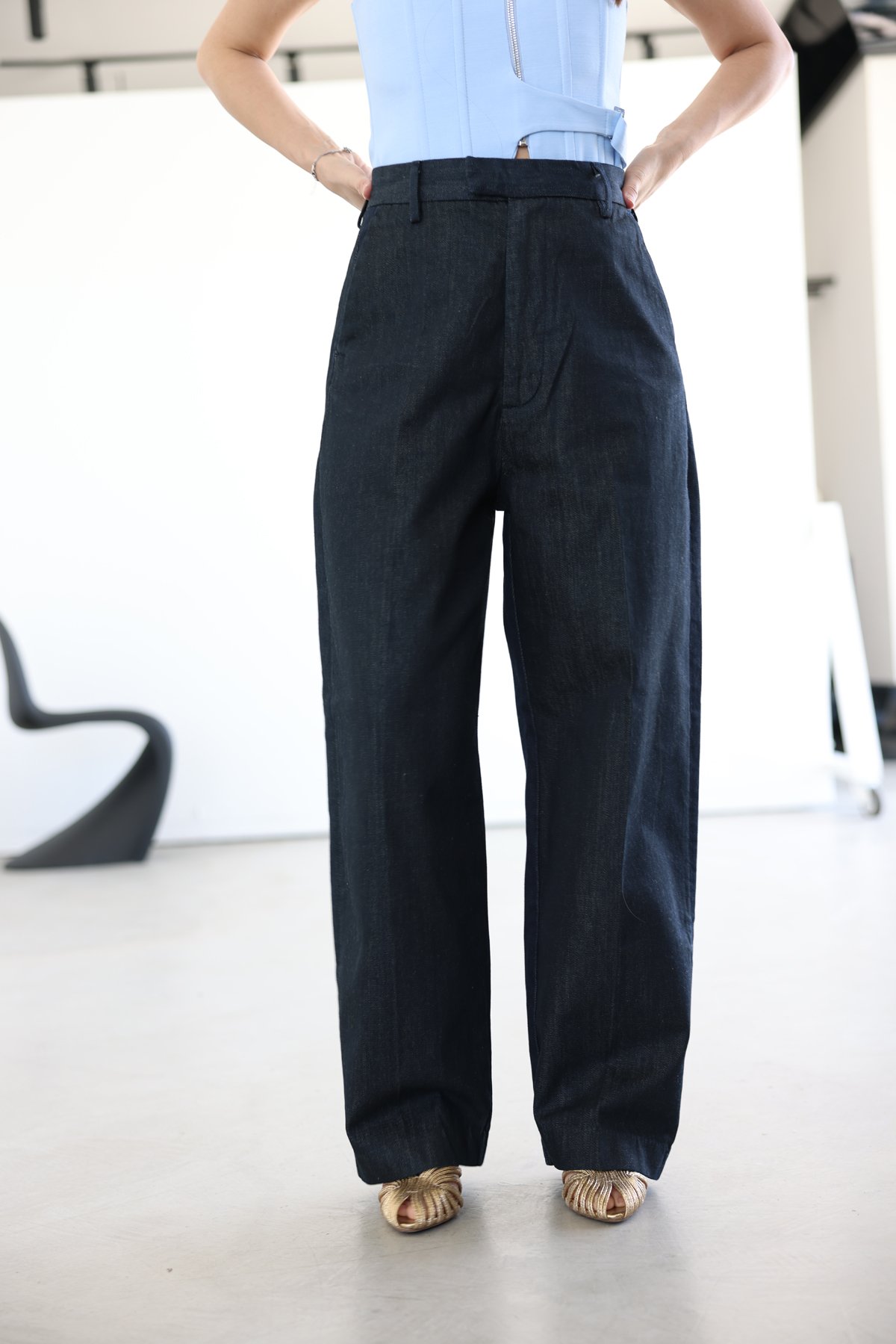 Yandan Cepli Klasik Jean