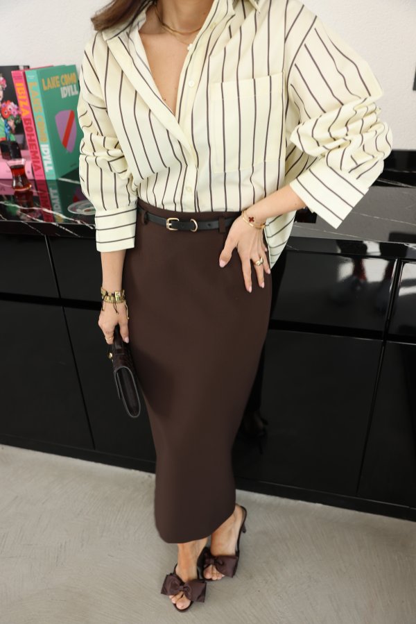 Kemerli Maxi Etek