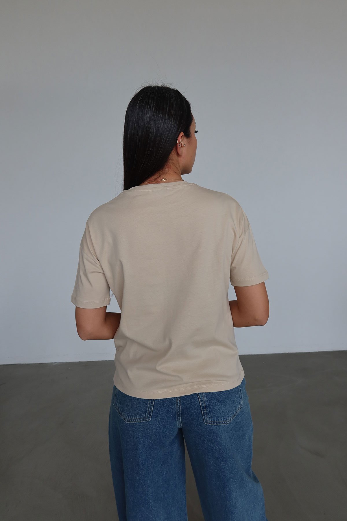 Bisiklet Yaka Basic Tshırt