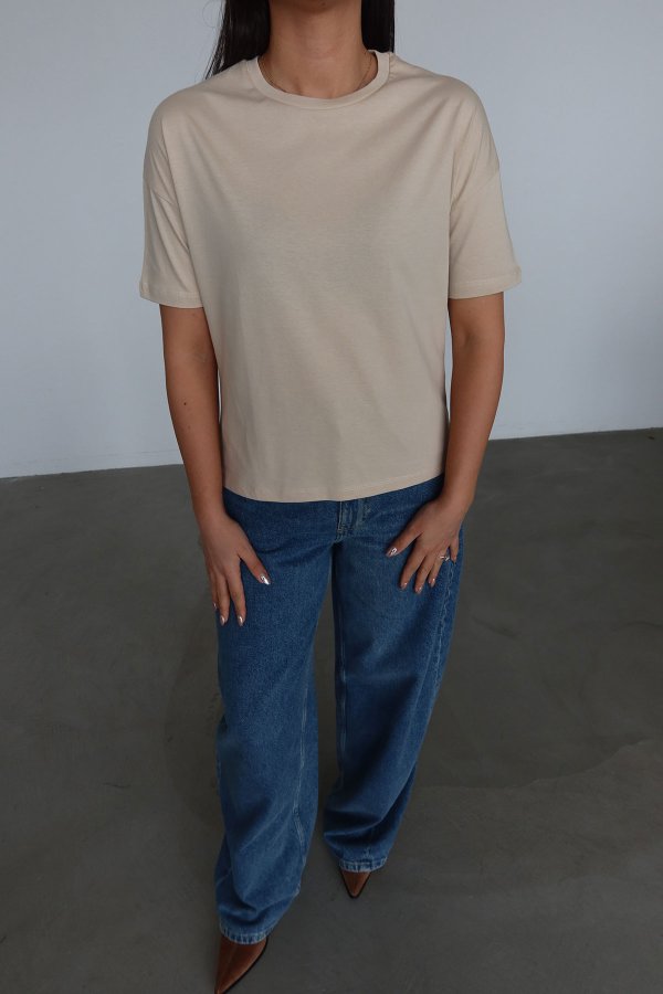 Bisiklet Yaka Basic Tshırt