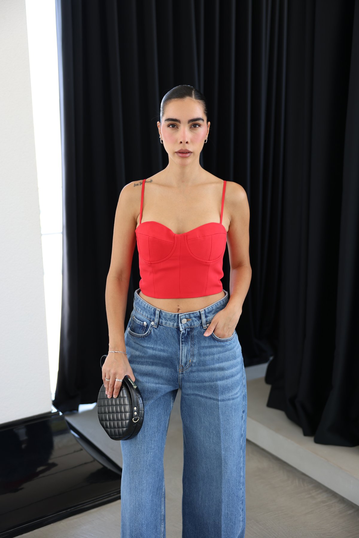 İp Askılı Dikişli Büstiyer