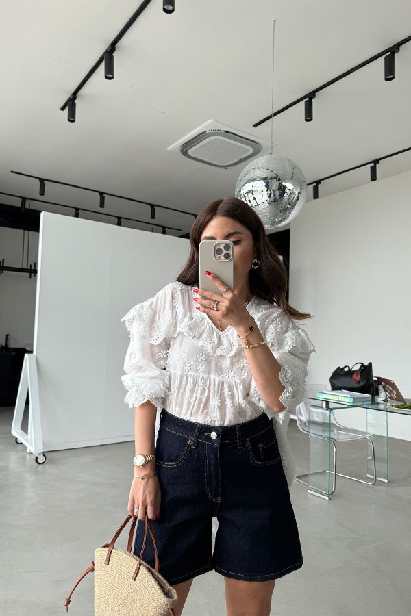 Basic Denim Şort