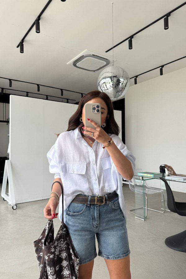 Basic Denim Şort