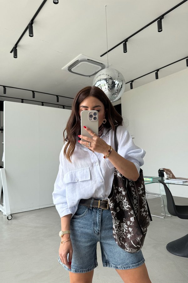 Basic Denim Şort