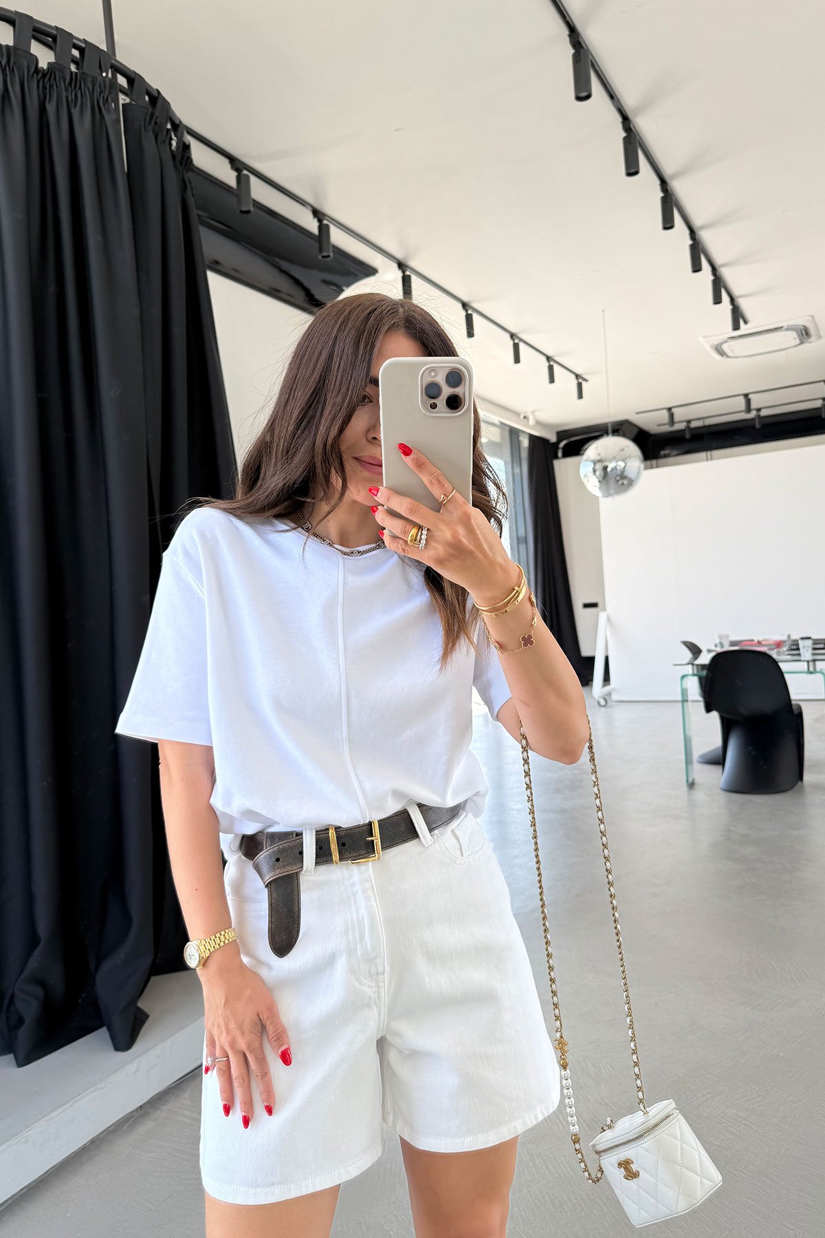 Geniş Kalıp Basic Denim Şort