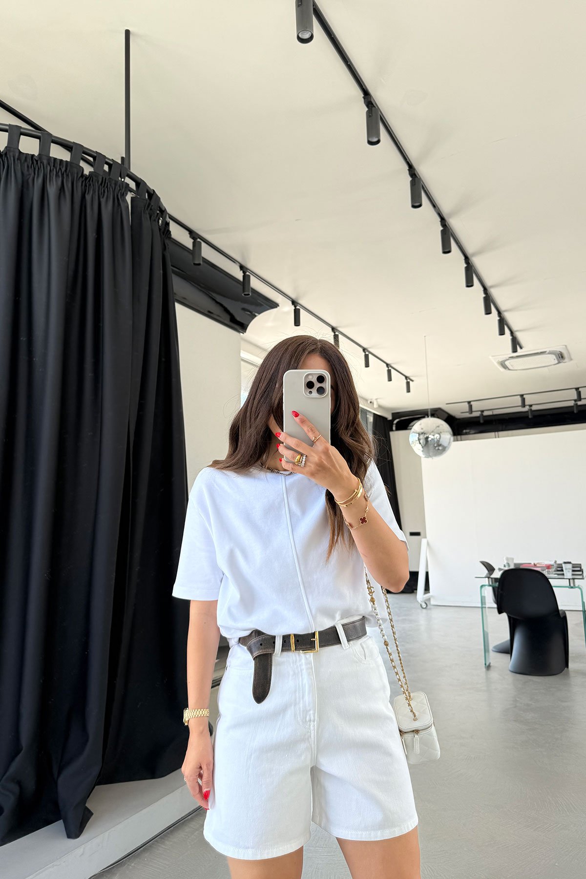 Geniş Kalıp Basic Denim Şort