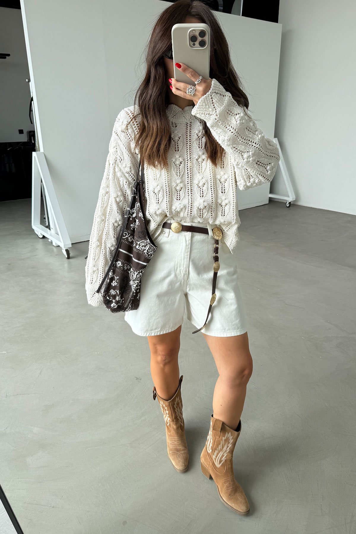 Geniş Kalıp Basic Denim Şort