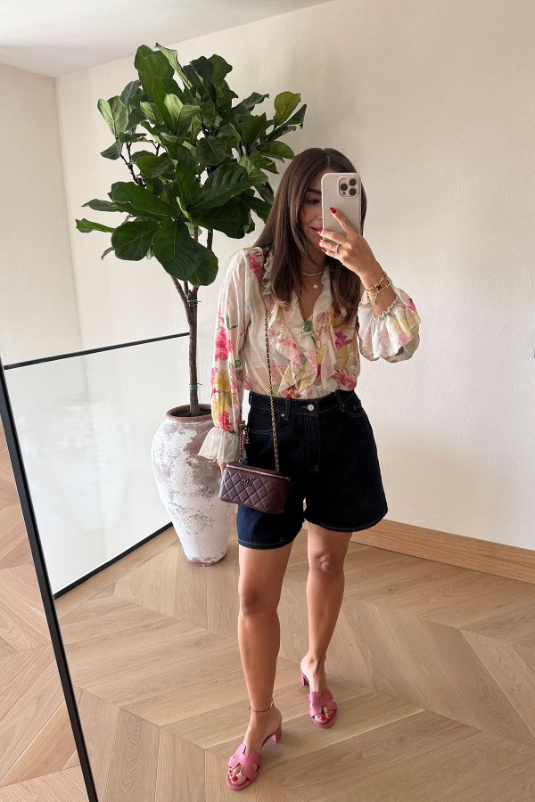Geniş Kalıp Basic Denim Şort