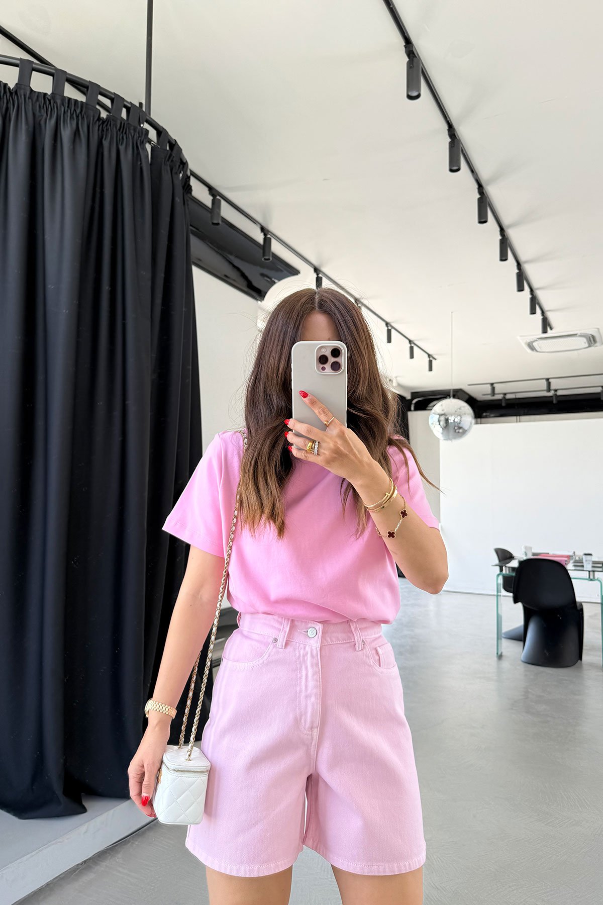 Geniş Kalıp Basic Denim Şort