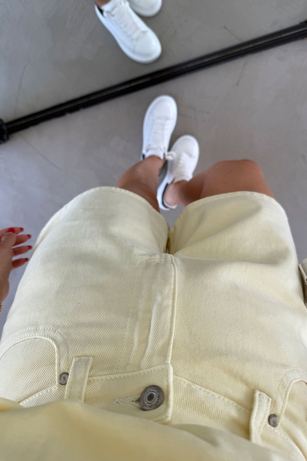 Geniş Kalıp Basic Denim Şort