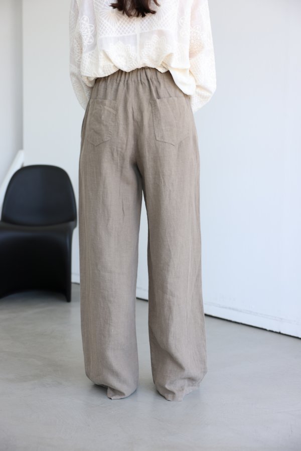 Beli Lastikli Rahat Keten Pantolon