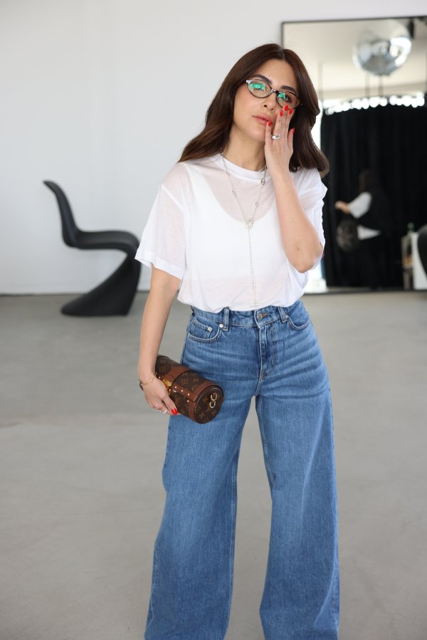 Yıkamalı Baggy Jean