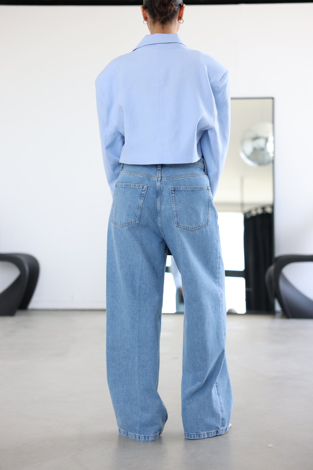 Yumuşak Dokulu Baggy Jean