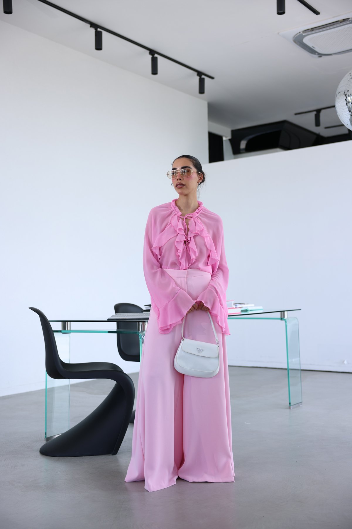 Yüksek Bel Ekstra Bol Paça Pantolon