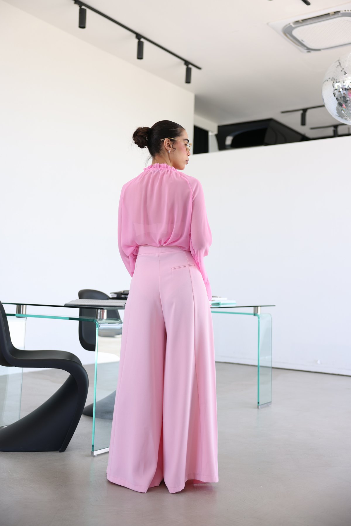 Yüksek Bel Ekstra Bol Paça Pantolon