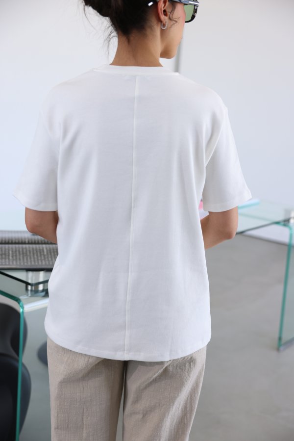 Önden Dikişli Bisiklet Yaka Tshirt