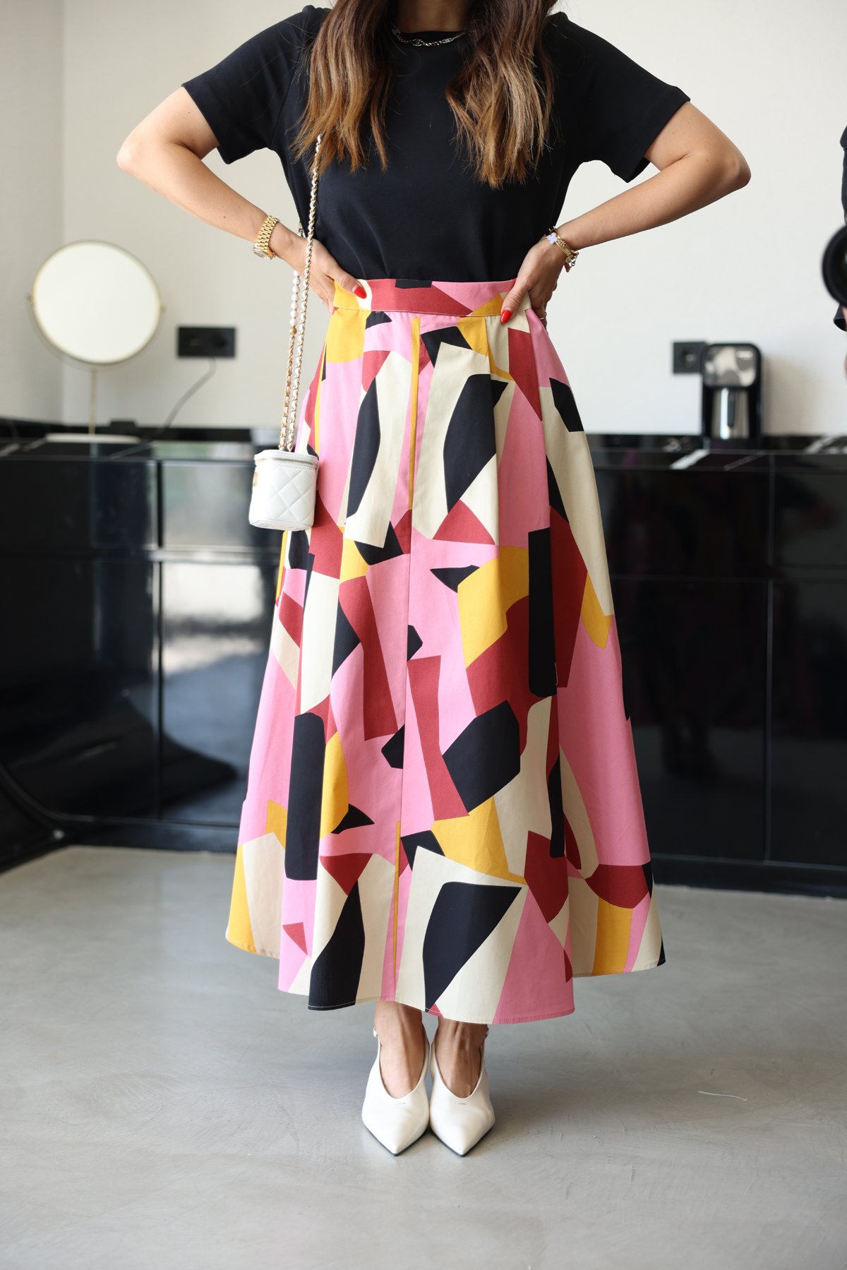 Geometrik Desen Çan Etek