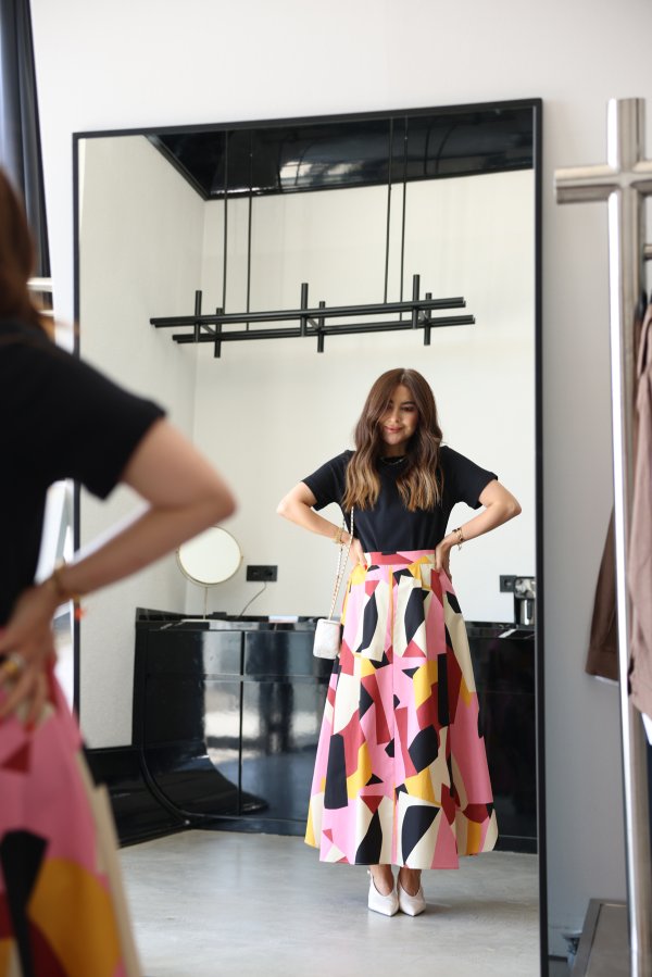 Geometrik Desen Çan Etek