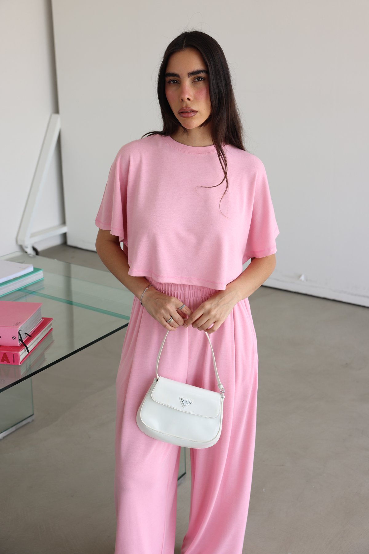 Yarasa Kol Crop Bluz