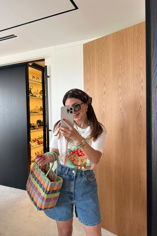 Cherries Yazı Baskılı Tshirt