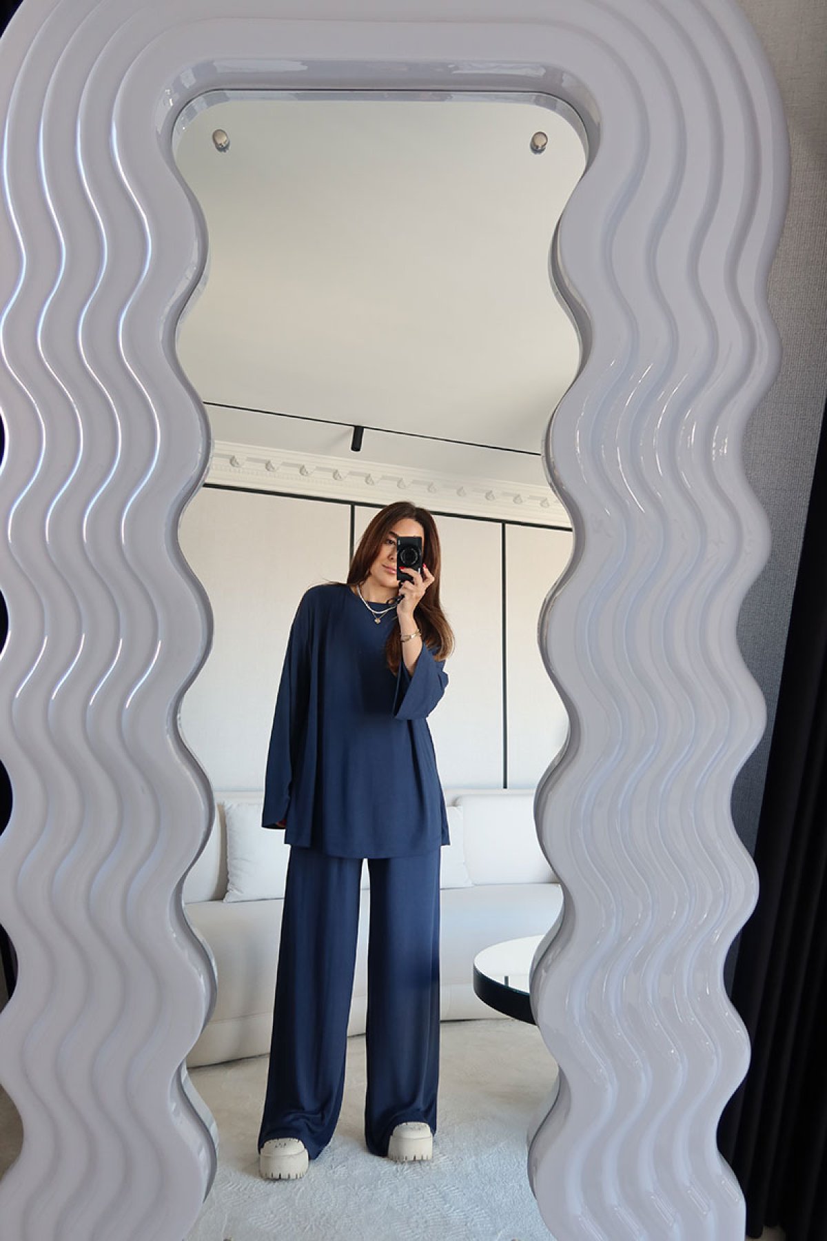 Uzun Kollu Oversize Basic Tshirt