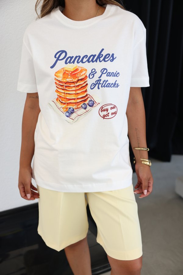 Pancake Baskılı Tshirt