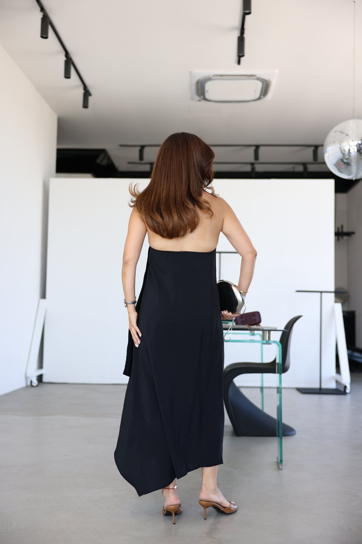 Boyundan Bağlama Detaylı Modal Elbise