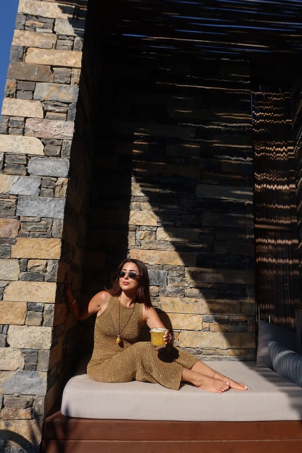 Askılı Simli Uzun Elbise