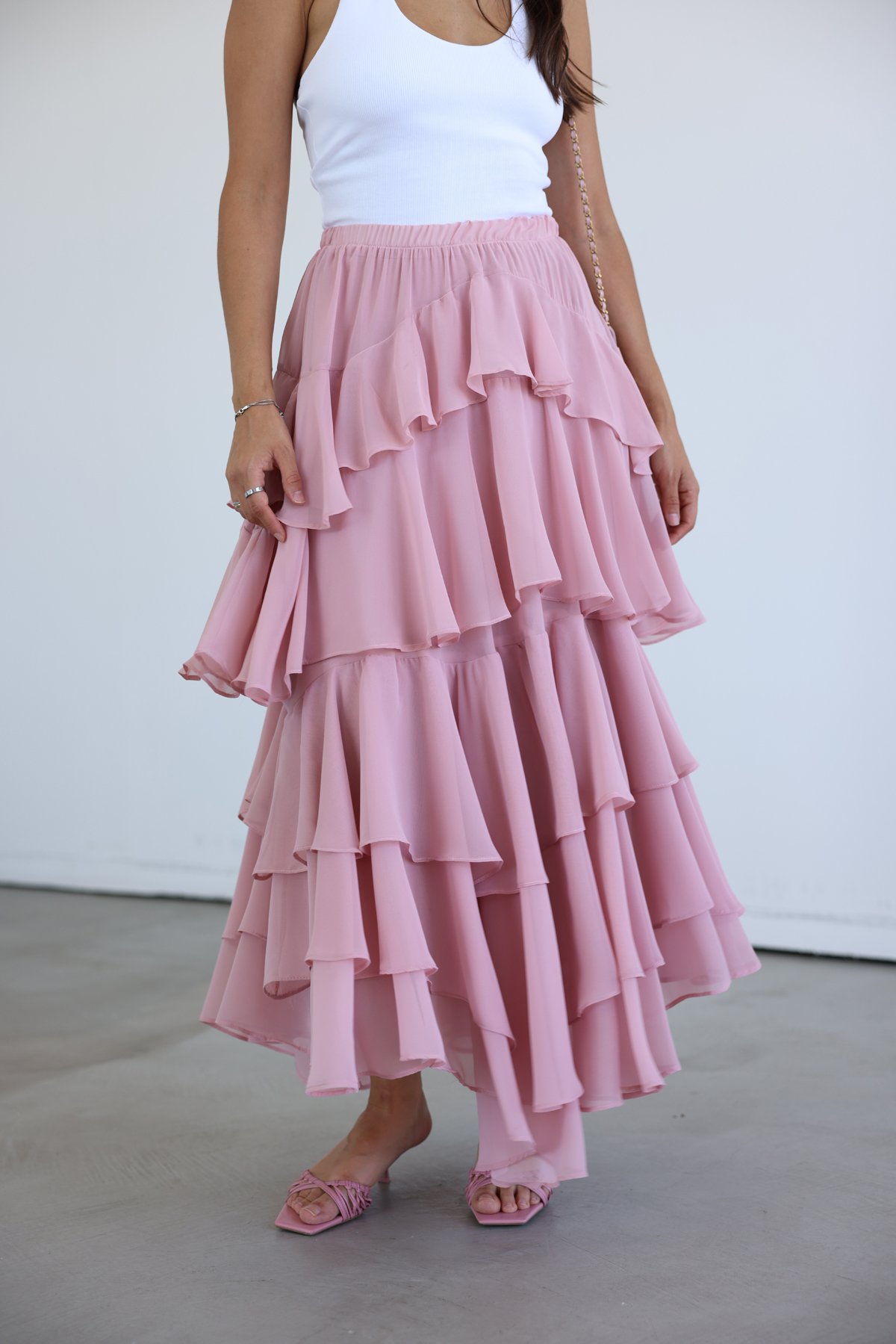 Kat Kat Uzun Tül Etek