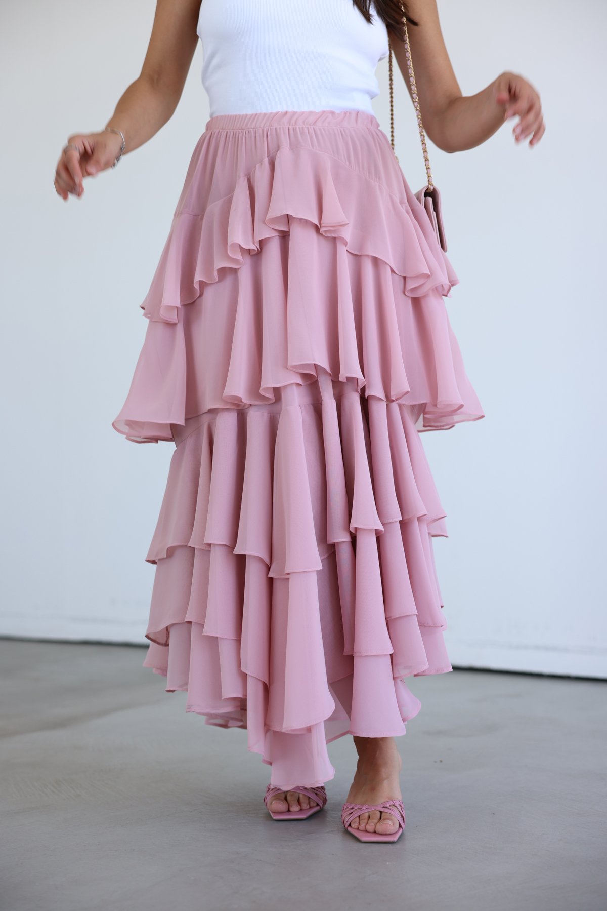 Kat Kat Uzun Tül Etek