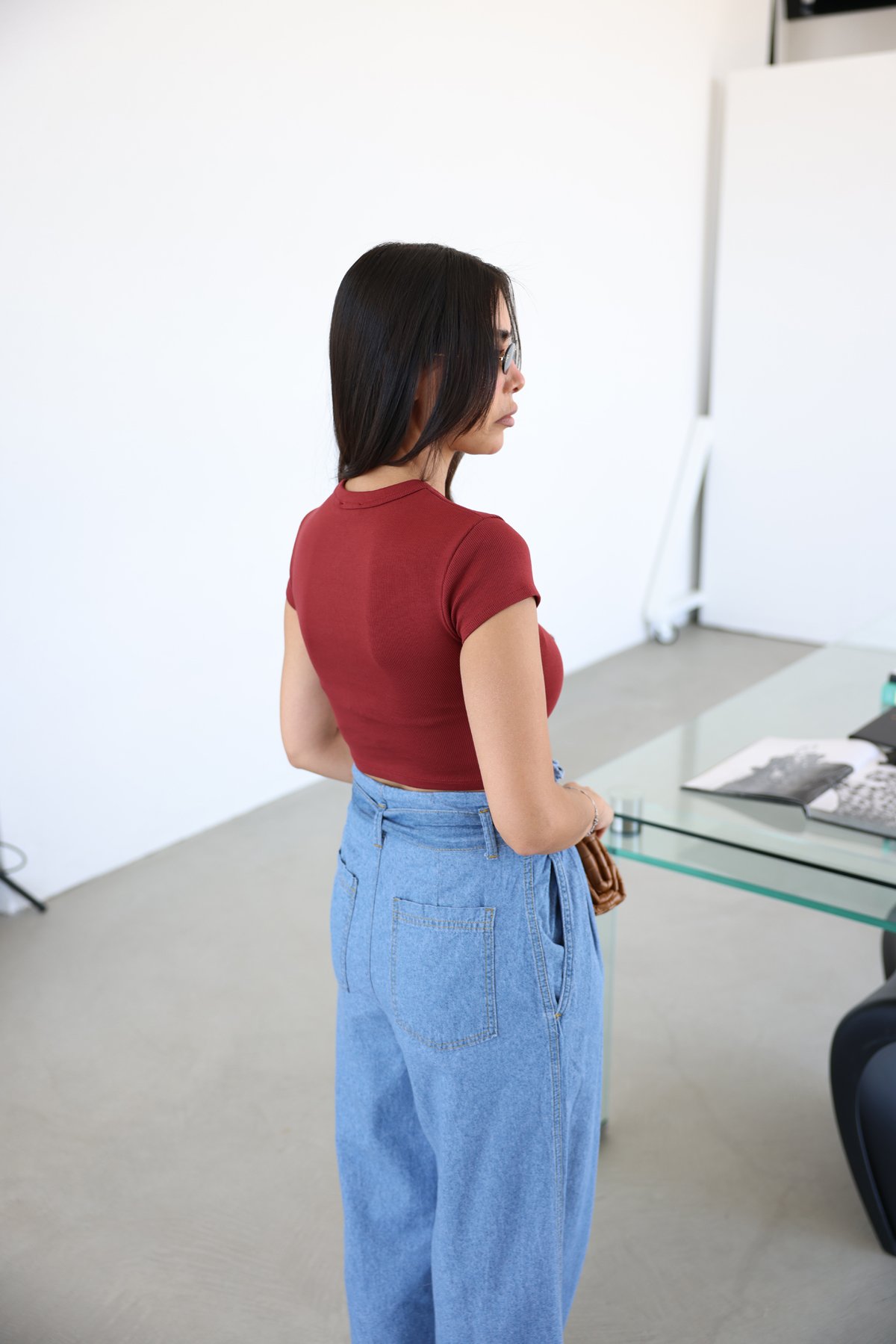 Fitilli Basic Crop Tshirt