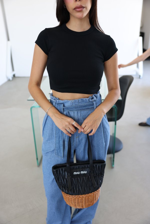 Fitilli Basic Crop Tshirt