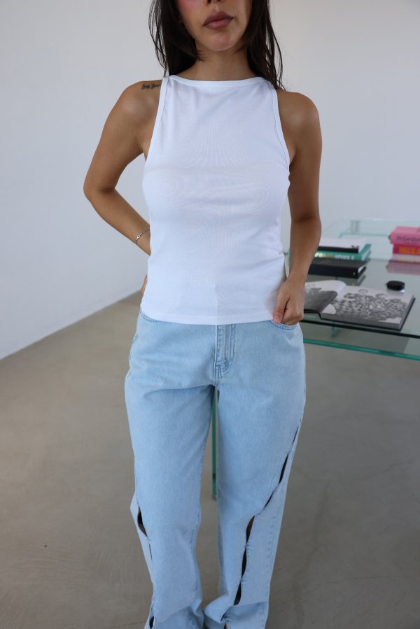 Halter Yaka İnce Fitilli Atlet