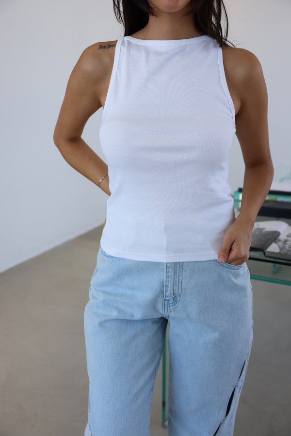 Halter Yaka İnce Fitilli Atlet