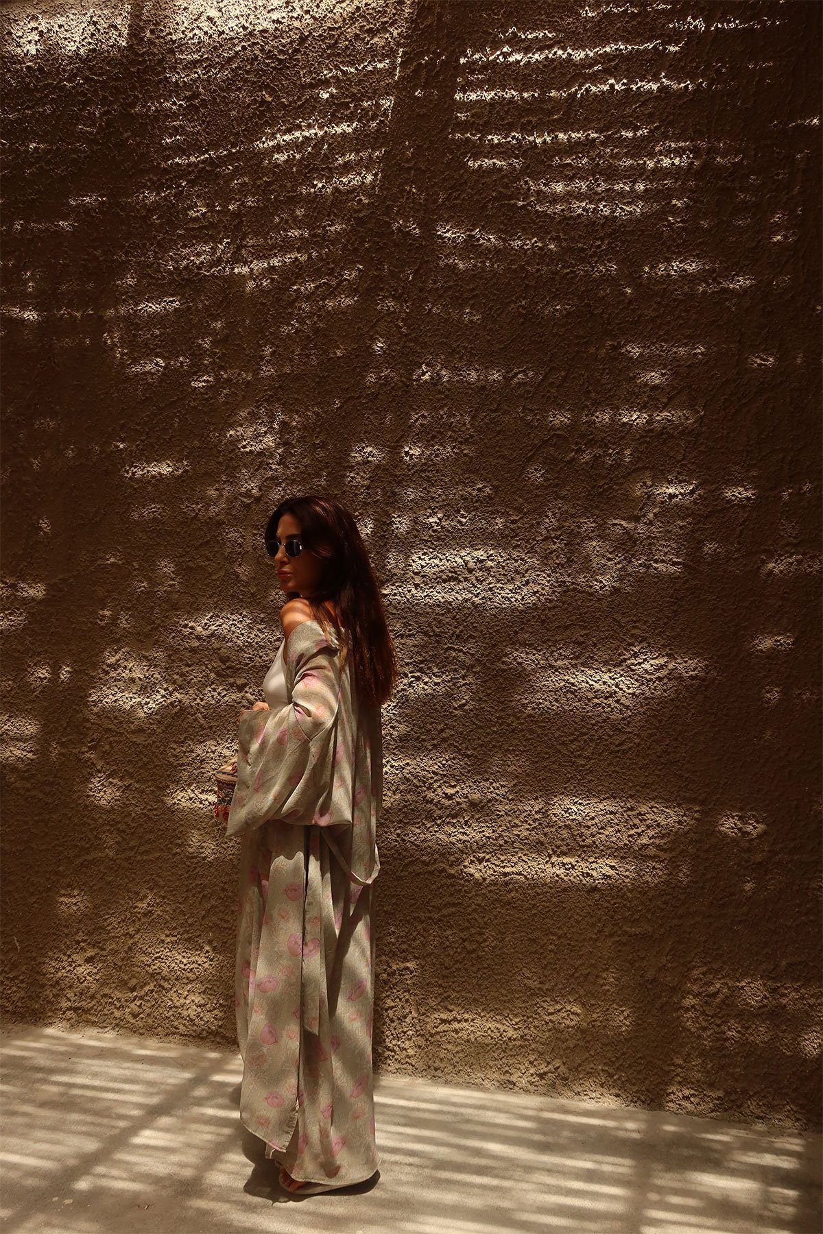 Çiçek Desenli Paçası Lastikli Pantolon