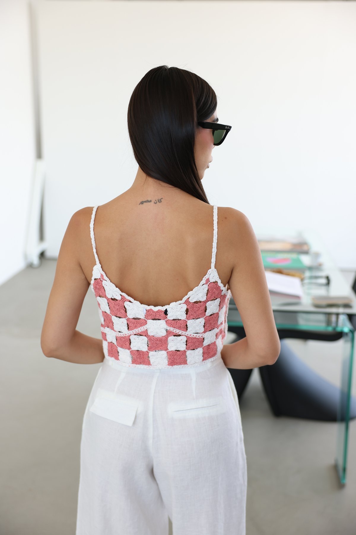 İp Askılı Örgü Büstiyer