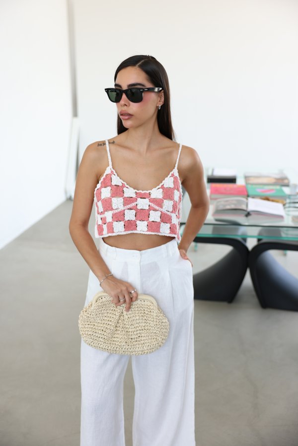 İp Askılı Örgü Büstiyer